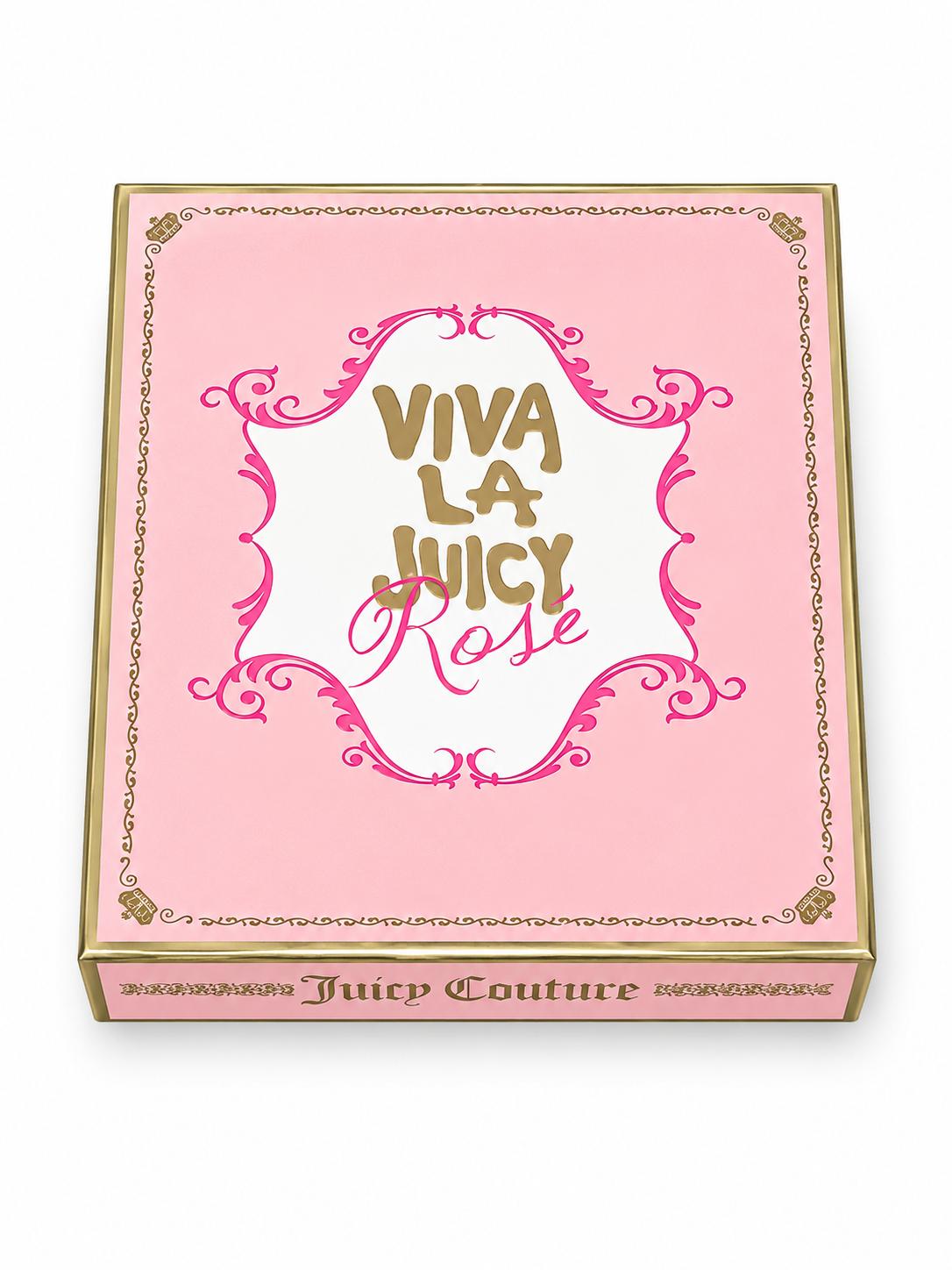 Juicy Couture Viva La Juicy Rose gift set box with 50ml Eau de Parfum and rollerball duo