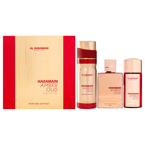 Al Haramain Amber Oud - Ruby Edition Gift Set Unisex