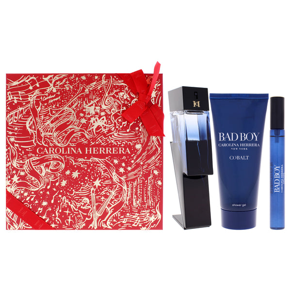 Carolina Herrera Bad Boy Cobalt Electrique Gift Set for Men