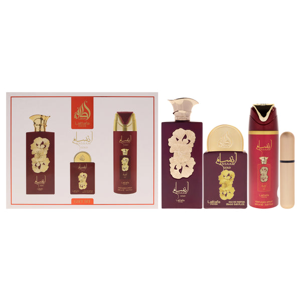 Lattafa Pride Ansaam Gold Gift Set for Men
